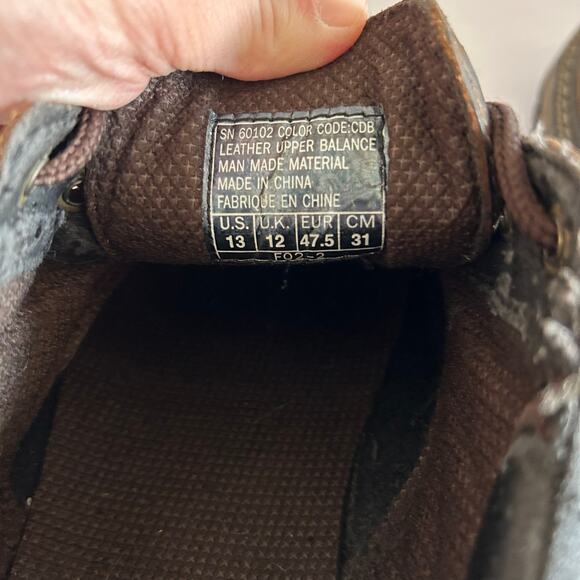 Skechers Vtg Mens Size 13 Brown Leather Chunky Oxford Shoes Lug Sole Y2K Grunge